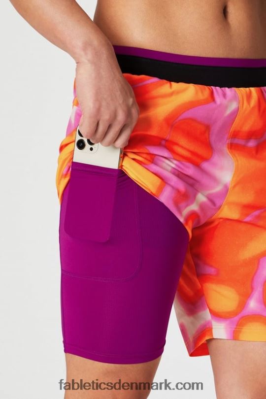 Fabletics Mænd den grundlæggende korte ii (foret) 132 PNX2T3123 pink undslippe sommergalskab