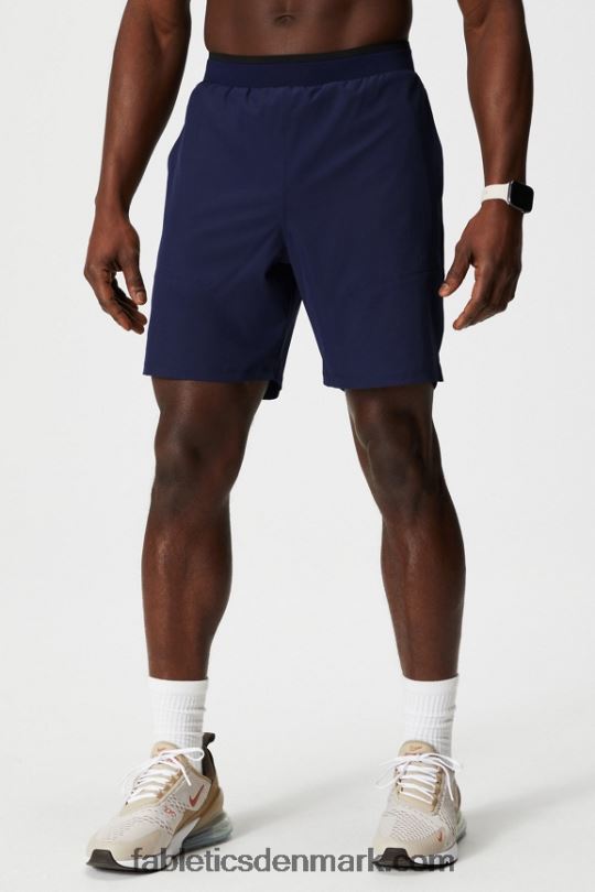 Fabletics Mænd den grundlæggende korte ii (foret) 133 PNX2T3127 dyb flåde