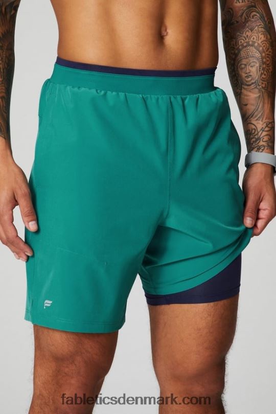 Fabletics Mænd den grundlæggende korte ii (foret) 133 PNX2T3131 miami tidevand