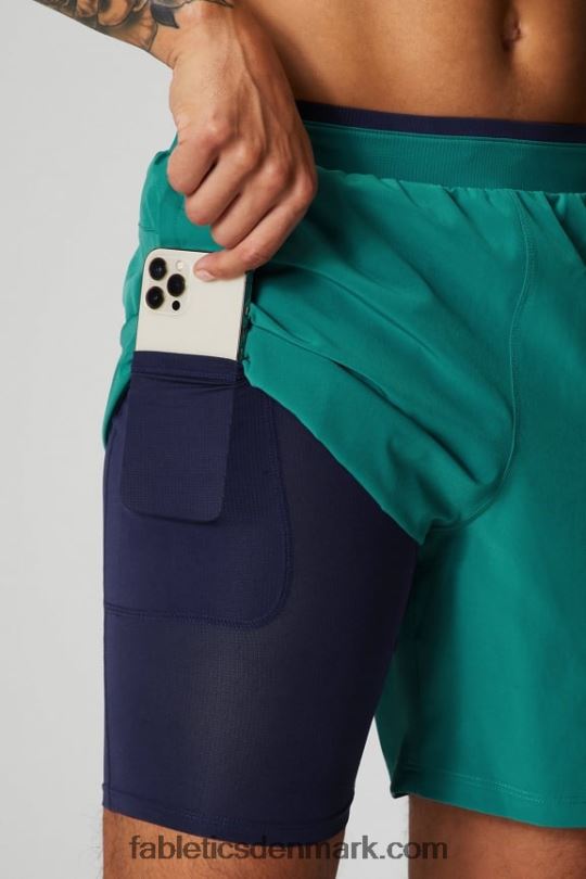 Fabletics Mænd den grundlæggende korte ii (foret) 133 PNX2T3131 miami tidevand
