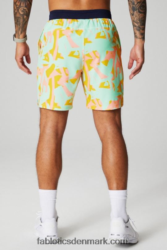 Fabletics Mænd den grundlæggende korte ii (foret) 134 PNX2T3132 fersken kys økologiske klatter
