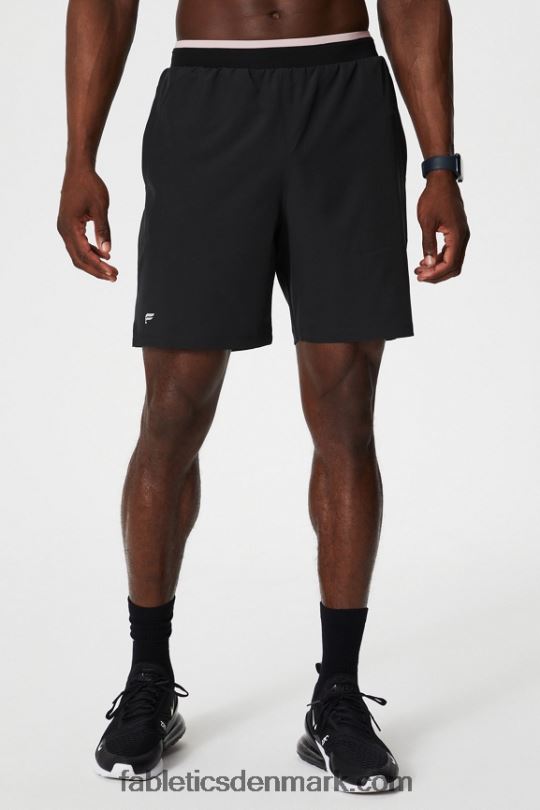 Fabletics Mænd den grundlæggende korte ii (foret) 134 PNX2T3133 sort/lyserød smørcreme