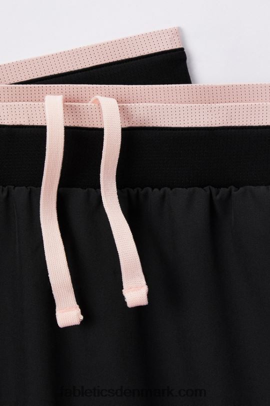 Fabletics Mænd den grundlæggende korte ii (foret) 134 PNX2T3133 sort/lyserød smørcreme