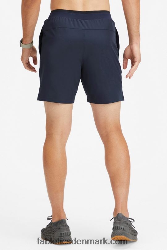 Fabletics Mænd den grundlæggende korte ii (foret) 134 PNX2T3134 klassisk flåde