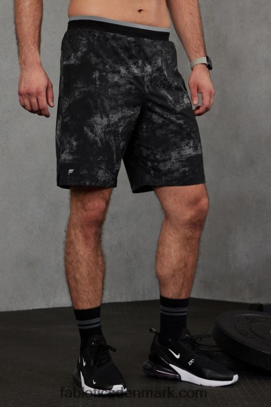 Fabletics Mænd den grundlæggende korte ii (foret) 135 PNX2T3139 sort omgivende støj