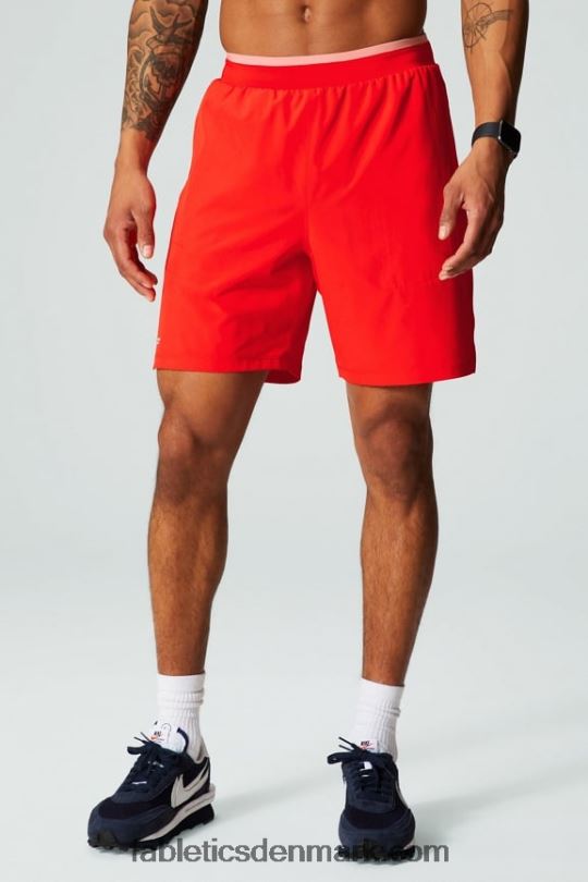 Fabletics Mænd den grundlæggende korte ii (foret) 135 PNX2T3141 ildglød perforeret