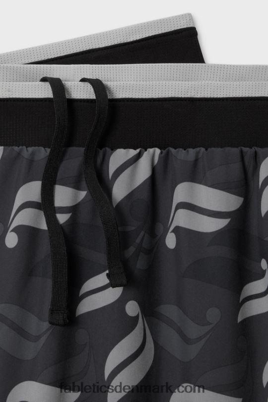 Fabletics Mænd den grundlæggende korte ii (foret) 136 PNX2T3143 blackletics kaste
