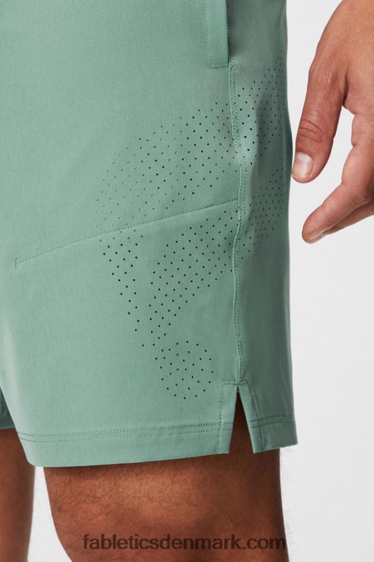 Fabletics Mænd den grundlæggende korte ii (foret) 137 PNX2T3147 grå timian perforeret