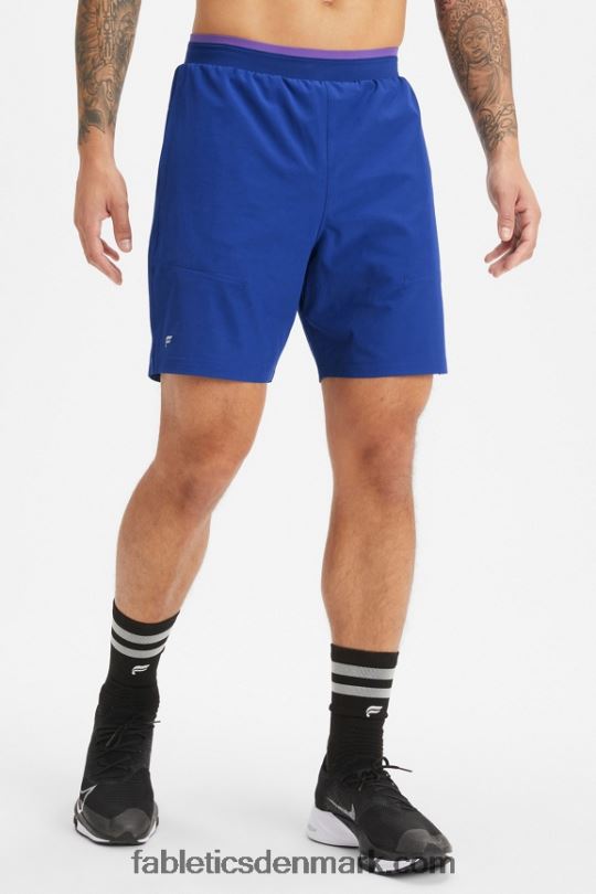 Fabletics Mænd den grundlæggende korte ii (foret) 137 PNX2T3149 fransk blå