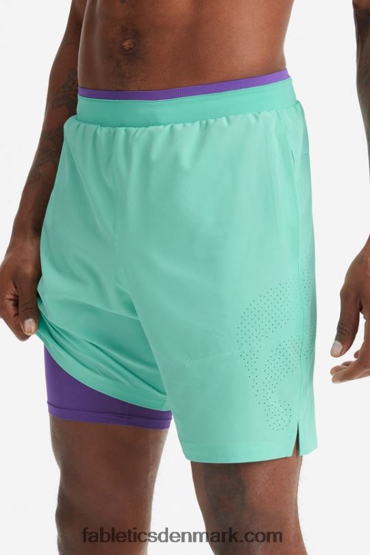 Fabletics Mænd den grundlæggende korte ii (foret) 137 PNX2T3150 myntetåge perforeret