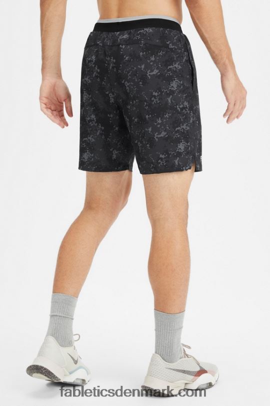 Fabletics Mænd den grundlæggende korte ii (foret) 138 PNX2T3152 sort nueue camo
