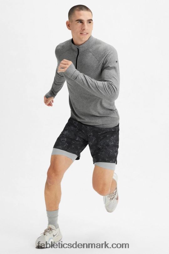 Fabletics Mænd den grundlæggende korte ii (foret) 138 PNX2T3152 sort nueue camo