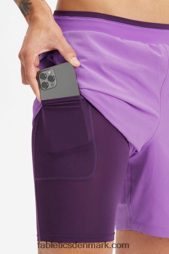 Fabletics Mænd den grundlæggende korte ii (foret) 138 PNX2T3153 lilla røg