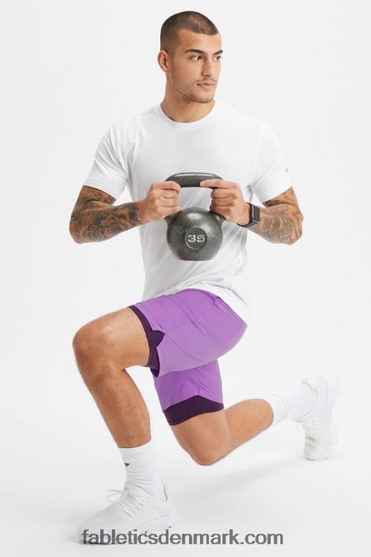 Fabletics Mænd den grundlæggende korte ii (foret) 138 PNX2T3153 lilla røg