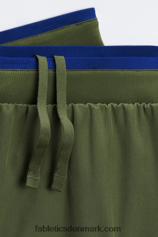 Fabletics Mænd den grundlæggende korte ii (foret) 138 PNX2T3154 mørkt mos