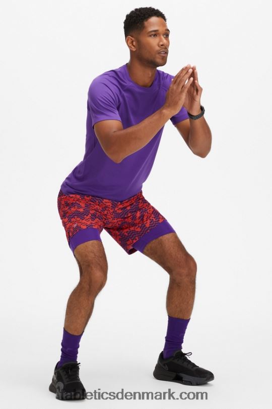 Fabletics Mænd den grundlæggende korte ii (foret) 138 PNX2T3155 infrarød
