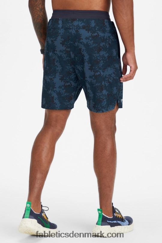 Fabletics Mænd den grundlæggende korte ii (foret) 138 PNX2T3156 klassisk marineblå nueue camo