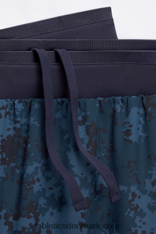 Fabletics Mænd den grundlæggende korte ii (foret) 138 PNX2T3156 klassisk marineblå nueue camo