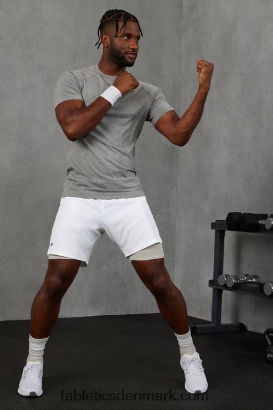 Fabletics Mænd den grundlæggende korte ii (foret) 139 PNX2T3158 klassisk hvid