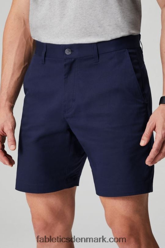 Fabletics Mænd den høje chinoshort PNX2T3298 dyb flåde