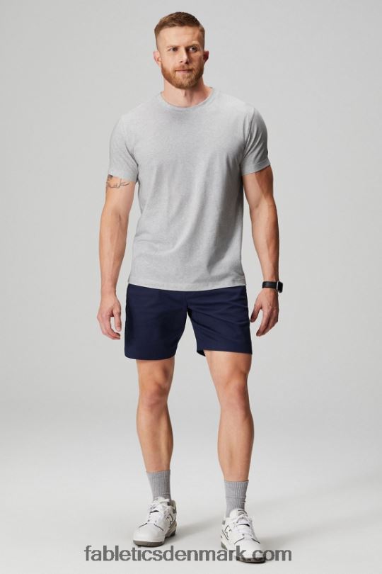 Fabletics Mænd den høje chinoshort PNX2T3298 dyb flåde