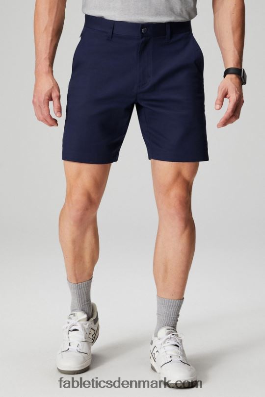 Fabletics Mænd den høje chinoshort PNX2T3298 dyb flåde