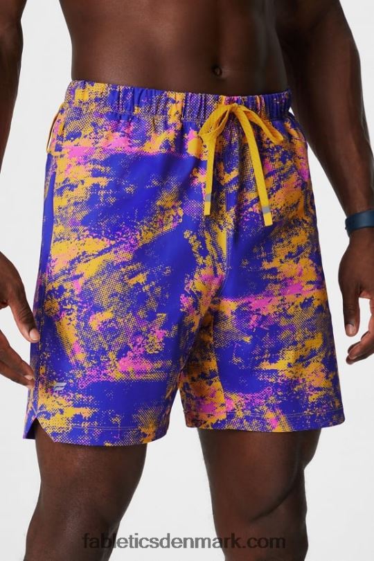 Fabletics Mænd den korte 151 PNX2T3229 solnedgang gul omgivende støj