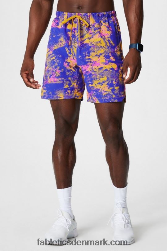 Fabletics Mænd den korte 151 PNX2T3229 solnedgang gul omgivende støj