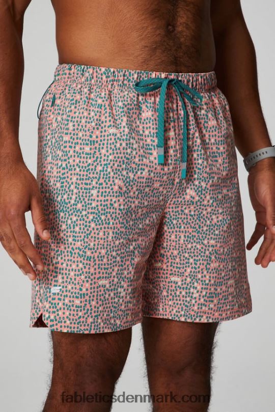 Fabletics Mænd den korte 153 PNX2T3237 fersken kys organiske prikker