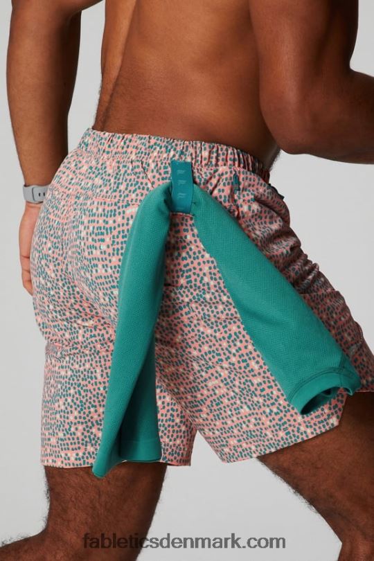 Fabletics Mænd den korte 153 PNX2T3237 fersken kys organiske prikker
