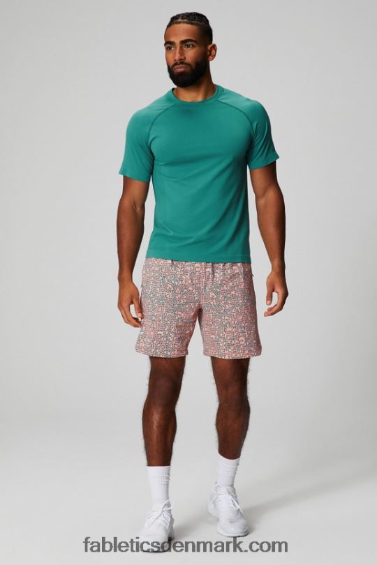 Fabletics Mænd den korte 153 PNX2T3237 fersken kys organiske prikker