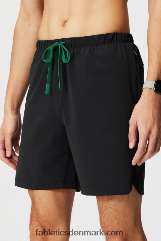 Fabletics Mænd den korte 153 PNX2T3239 sort/græsgrøn