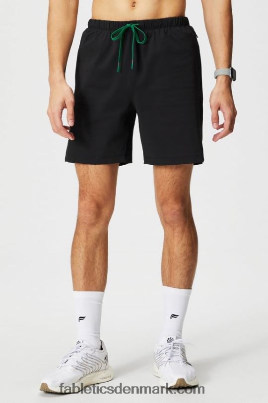 Fabletics Mænd den korte 153 PNX2T3239 sort/græsgrøn