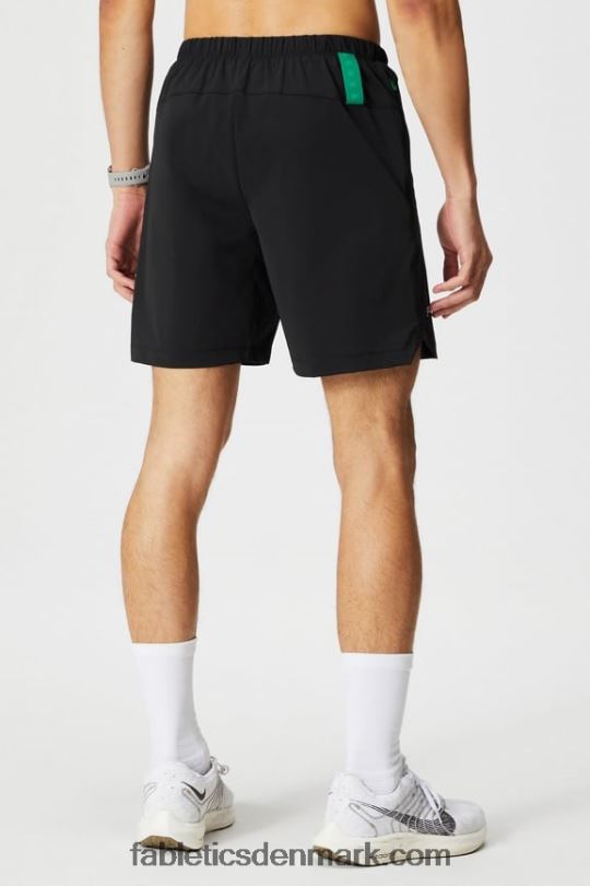 Fabletics Mænd den korte 153 PNX2T3239 sort/græsgrøn