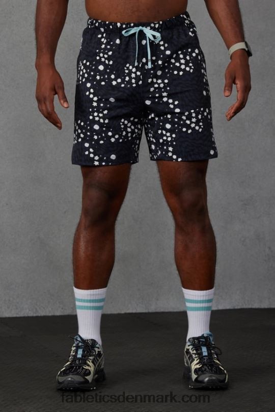 Fabletics Mænd den korte 154 PNX2T3242 elskere og blomster sort