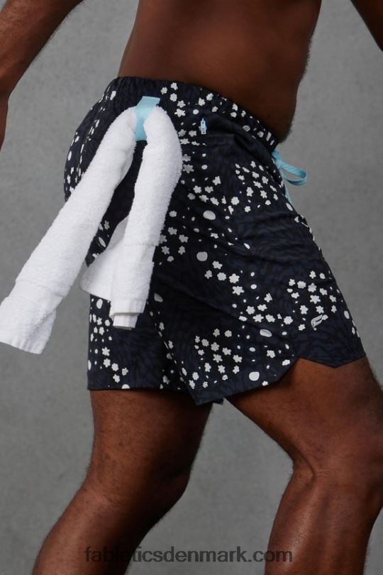 Fabletics Mænd den korte 154 PNX2T3242 elskere og blomster sort