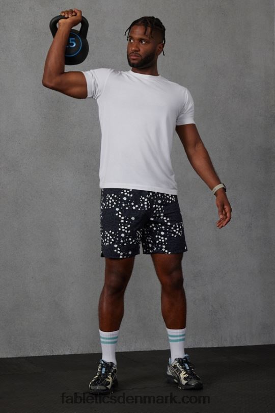 Fabletics Mænd den korte 154 PNX2T3242 elskere og blomster sort