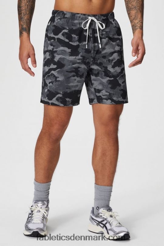 Fabletics Mænd den korte 156 PNX2T3253 sort camo