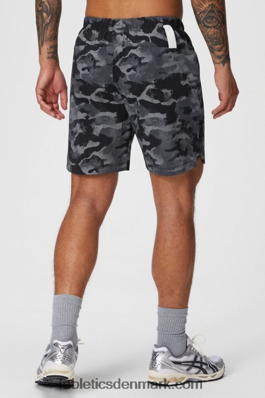 Fabletics Mænd den korte 156 PNX2T3253 sort camo