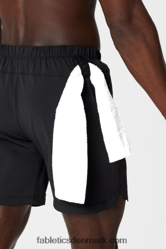 Fabletics Mænd den korte 166 PNX2T3367 sort svømmetur