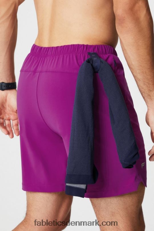 Fabletics Mænd den korte (foret) 139 PNX2T3170 aubergine