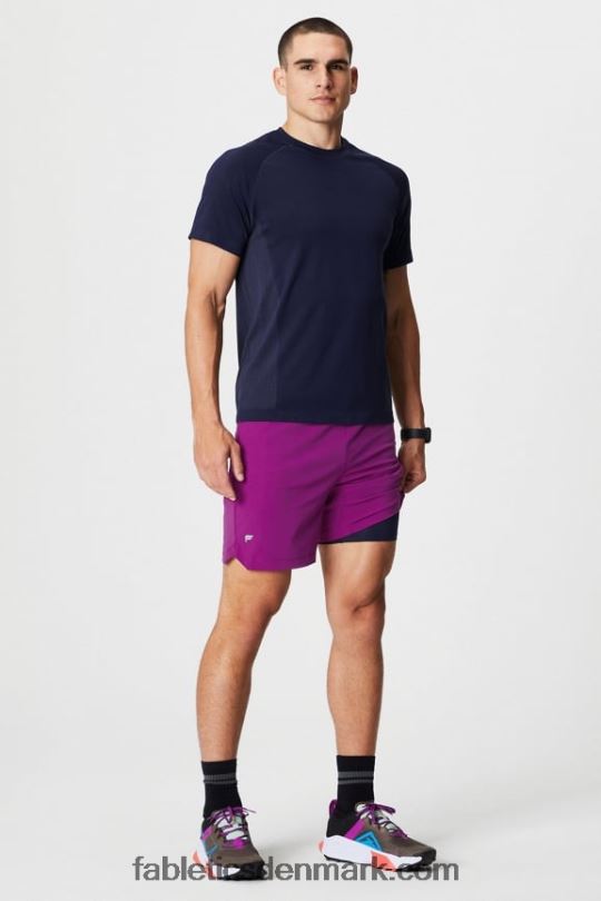 Fabletics Mænd den korte (foret) 139 PNX2T3170 aubergine