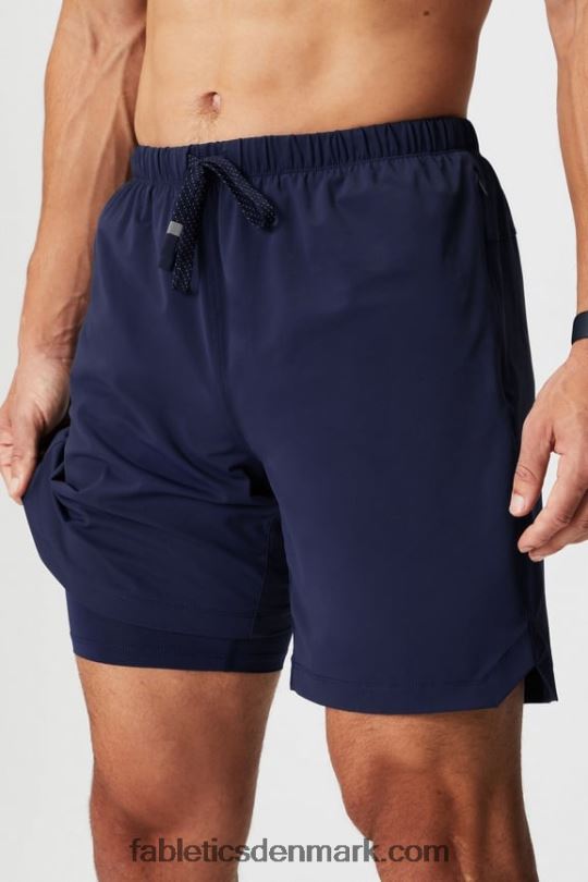 Fabletics Mænd den korte (foret) 140 PNX2T3172 dyb flåde