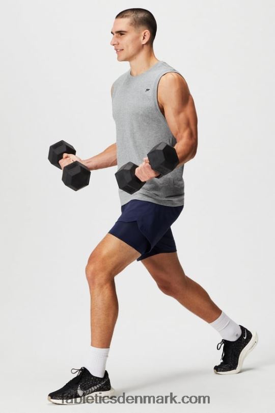 Fabletics Mænd den korte (foret) 140 PNX2T3172 dyb flåde