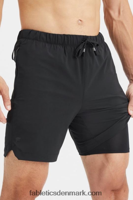 Fabletics Mænd den korte (foret) 140 PNX2T3174 sort
