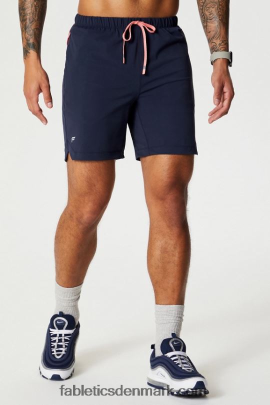 Fabletics Mænd den korte (foret) 140 PNX2T3175 dyb navy/multi spraydient