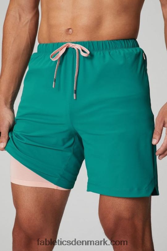 Fabletics Mænd den korte (foret) 141 PNX2T3177 miami tidevand