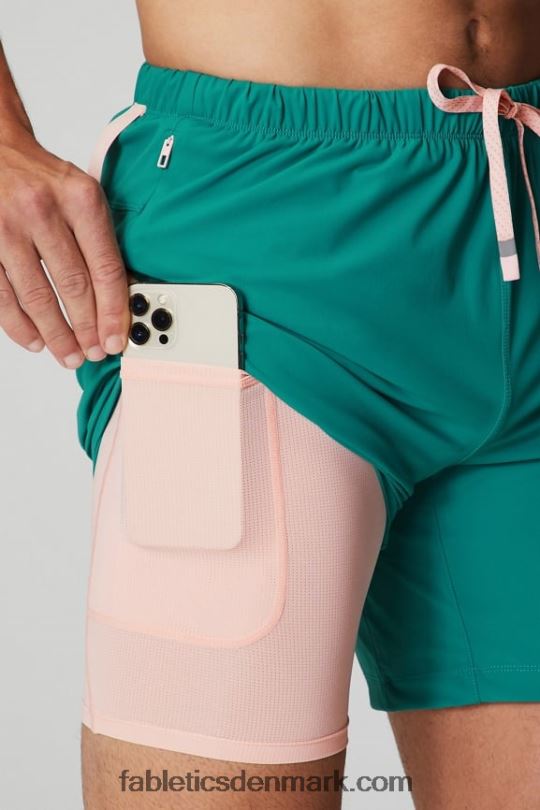 Fabletics Mænd den korte (foret) 141 PNX2T3177 miami tidevand
