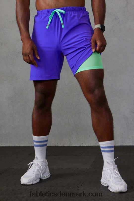 Fabletics Mænd den korte (foret) 141 PNX2T3178 ekstrem kongelig