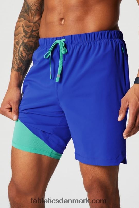 Fabletics Mænd den korte (foret) 142 PNX2T3182 oxford blå